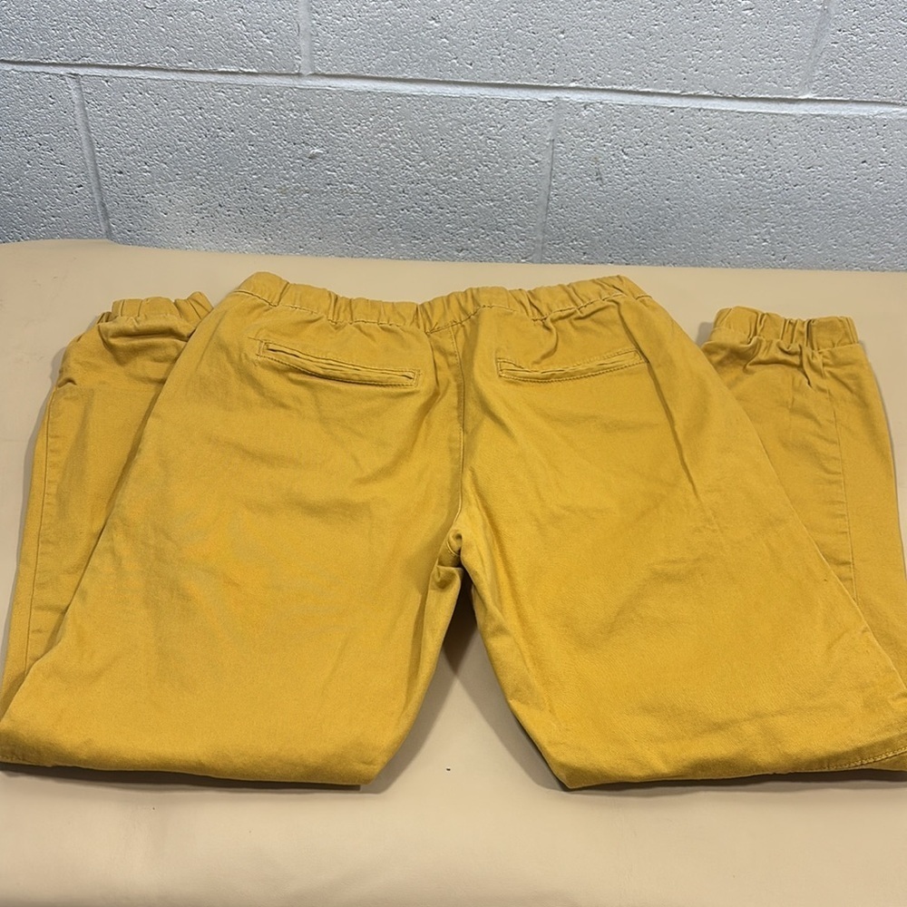 WT02 elastic waist and bottom Mustard Yellow Pants​​​ - Picture 5 of 8
